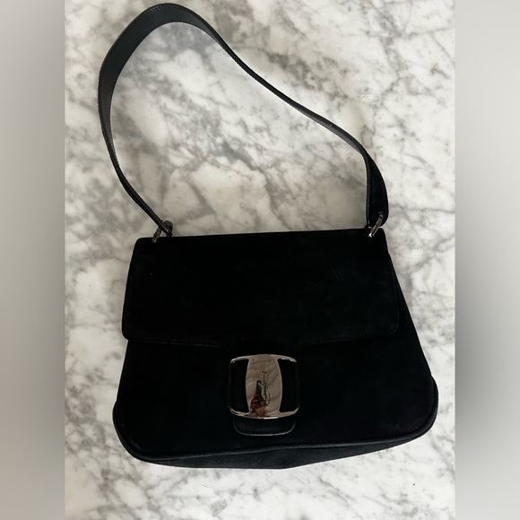 Salvatore Ferragamo Black Shoulder Bag Vintage - Picture 6 of 14